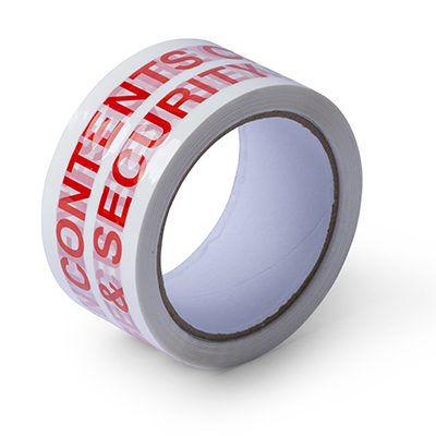 "Contents Checked Security Sealed" Warning Tapes