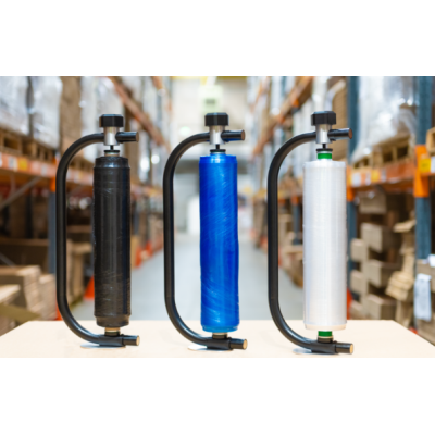 Heavy Duty Black WRAPIDO Hand Pallet Wrap